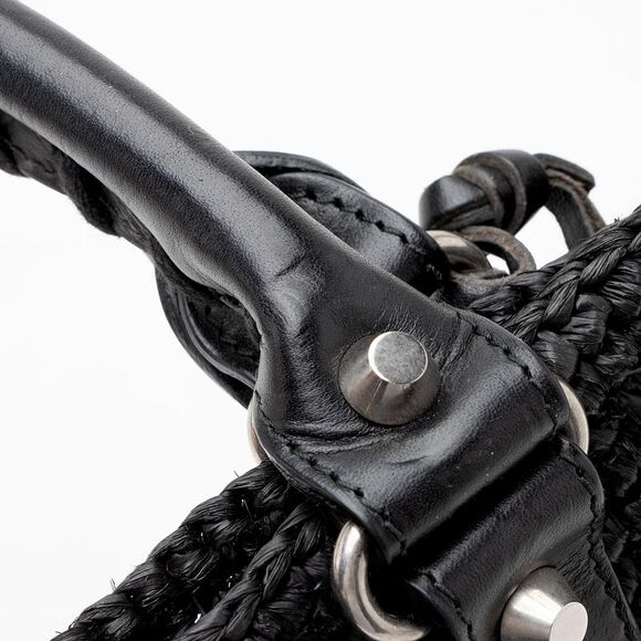 Balenciaga Raffia Striped Panier XS Tote - Picture 11 of 15